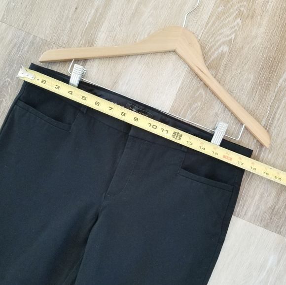 Banana Republic Women's Sloan Fit Black Straight Leg Trouser Pants Stretch sz 12 - Picture 12 of 16